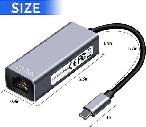 USB-C to 2.5G Gigabit Ethernet Adapter