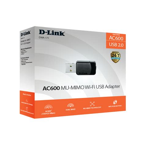 D-Link Wireless AC600 MU-MIMO Dual Band Mini USB Adapter