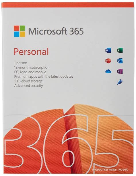 Microsoft M365 Personal English Africa Only Medialess 1 Year Subscription. OS: Windows 10 or Windows 11