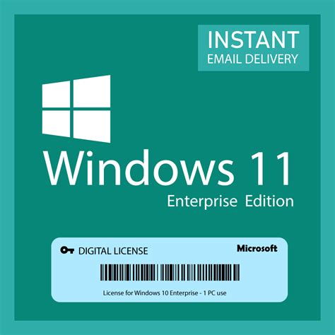 Microsoft Windows 11 IoT Enterprise CBB; one key per COA (PKEA); Entry Celeron