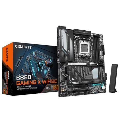 GIGABYTE B850 GAMING  - AMD B850 Chipset: Socket AM5, Support AMD Ryzen™ 7-9000 Series Processors
Memory : 4x DDR5 DIMM sockets supporting up to 256 GB
Expansion Slots : 1 x PCIe 5.0 x16 , 3 x PCIe 3.0 x1
Storage and USB : 4 x SATA 6Gb/s, 1 x M.2 Gen 5 , 2 x M.2 Gen 4, 6 x USB 3.2 Gen 2 (4x Back), 2 x USB Type C, 8x USB2 (4x Back)
Misc. : Realtek® Wi-Fi 6 RTL8851BE WIFI a, b, g, n, ac, ax, supporting 2.4/5 GHz,  BLUETOOTH 5.3
Rear IO Panel Display Ports Available: 1x DP 1x HDMI