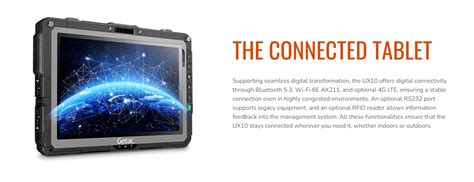 RUGGED TABLET/UX10G3/i7-1255U/IP66/Win11/16GB/512GB PCIe SSD/SR(FHD LCD+TS+Digitizer+Rear Cam)/WIFI+BT+4G GPS+PT