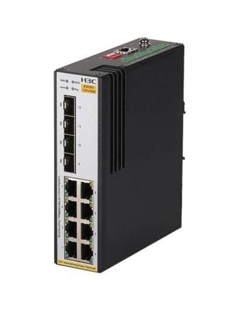 H3C Switch L2 IE4300-12P-AC Industrial Switch; 8*10/100/1000Base-T; 4*1000BASE-X SFP; (AC)