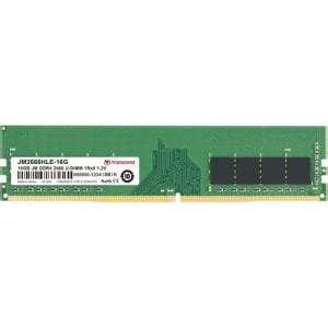 TRANSCEND 16GB JET MEMORY DDR4 2666MHZ DESKTOP U-DIMM 2RX8 1GX8 CL19