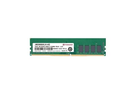 TRANSCEND 4GB DDR4 3200Mhz DESKTOP U-DIMM 1Rx16 1512Mx16 CL22 1.2V