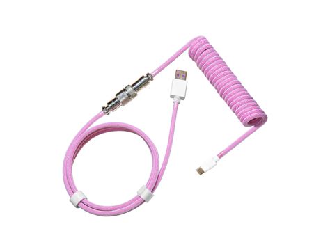 CM KB Coiled Cable; Double-Sleeved; Magenta; Type C