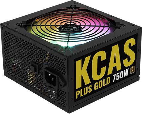 Aerocool KCAS PLUS Gold750W RGB PSU - ATX 24 PIN; 2x 4+4PIN CPU; 8x SATA; 4x PATA; 3x PCIe 6+2PIN. 
