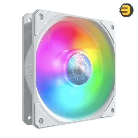 Cooler Mast Fan SickleFlow 120mm ARGB; New Blade Design; Enhanced Fan Frame; Sealed Bearing; 62CFM;3 PACK OF FANS; WHITE HOUSING