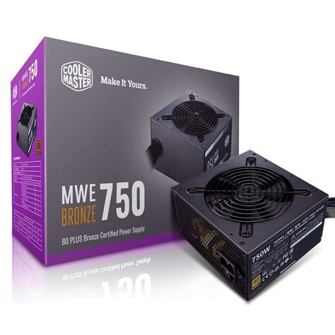 Cooler Master MWE 750 Bronze V2 offers 80 PLUS Bronze certification; guaranteeing an average efficiency of 88% at typical load.