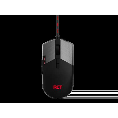 RCT HyperGlyde Gaming Mouse; 16000DPI switchable; 8 Programmable buttons; Interchangeable weights; Omron Mechanical Switches. 