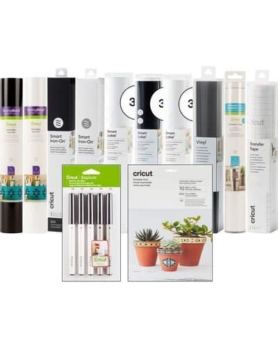 Cricut Labelling Bundle Includes: Transfer tape; Labels; Iron on; Vinyl; pens; writable vinyl
