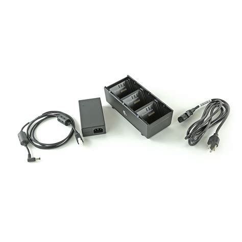 3 slot battery charger; ZQ600; QLn and ZQ500 Series; Includes power supply and EU power cord