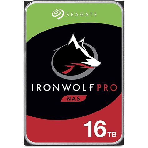 Seagate Ironwolf Pro ST16000NT001 16TB 3.5'' HDD NAS Drives 7200 RPM; SATA 6GB/s Interface; 256MB Cache;550TB/Year; Unlimited Ba