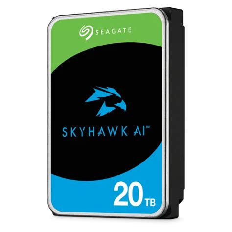 Seagate Skyhawk AI ST20000VE003 20TB 3.5'' HDD Surveillance Drives; SATA 6GB/s Interface; 512MB Cache; RPM: 7200; 512e; 5 Year l