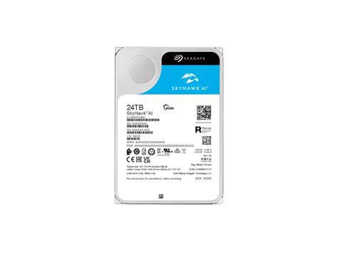 Seagate Skyhawk AI ST24000VE002 24TB 3.5'' HDD Surveillance Drives; SATA 6GB/s Interface; 256MB Cache; RPM: 7200; 512e; 5 Year l