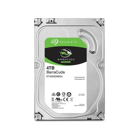 Seagate Barracuda 4TB; 3.5'' Internal; SATA 6GB/s; RPM 5400; 256MB Cache