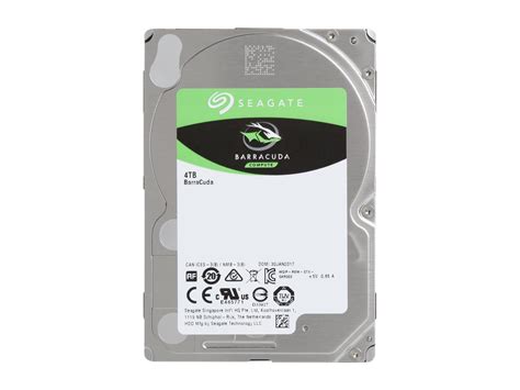 Seagate Barracuda 4TB; 2.5'' Notebook drive; SATA 6GB/s; RPM 5400; 128MB Cache 15mm