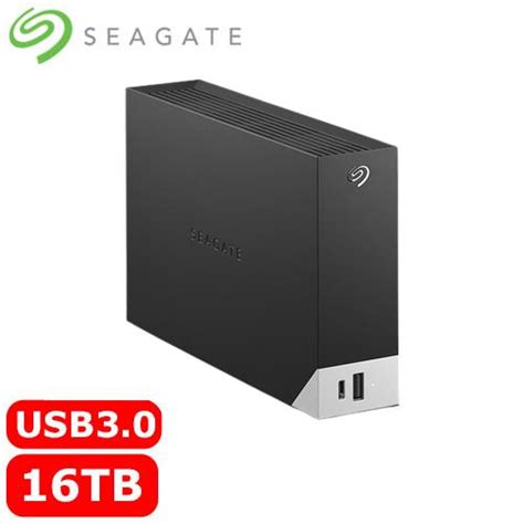 Seagate STLC16000402 One Touch Hub 16TB; 3.5''; USB 3.0; External HDD Black; 2 Year Limited warranty