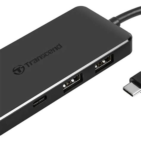 TRANSCEND TS-HUB5C USB Type C Hub 2 x USB 3.1 Gen 2 Type A; 1 x USB Type C port; 1 x USB Type C PD port and SD & MicroSD Reader