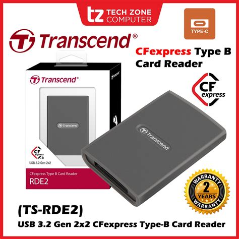 TRANSCEND TS-RDE2 USB TYPE A& C CF EXPRESS TYPE B CARD READER
