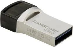 TRANSCEND 128GB JETFLASH 890 USB-C & USB 3.1 OTG FLASH DRIVE - SILVER