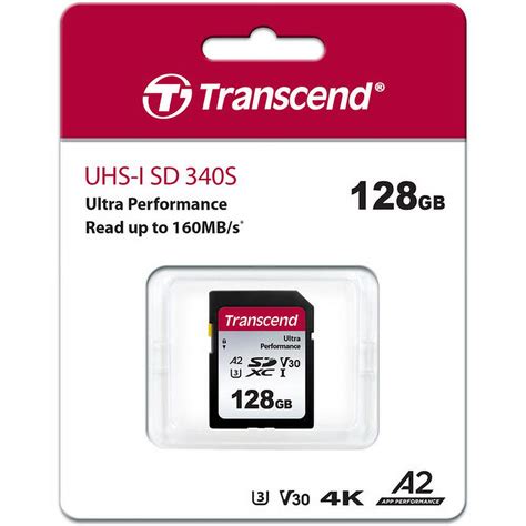 TRANSCEND 340S 128GB ULTRA PERFROMANCE MICRO SD UHS-I  U3 V30 A2 CLASS10 - READ 160 MB/S - WRITE 90MB/S - WITH SD ADPTOR