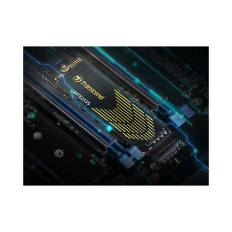 TRANSCEND 1TB MTE255S PCI-E GEN 4X4 M.2 NVMe 2280 SSD 3D NAND -7400 MB/s Read 5200 MB/s Write- Graphen Heat Spreader -600TBW