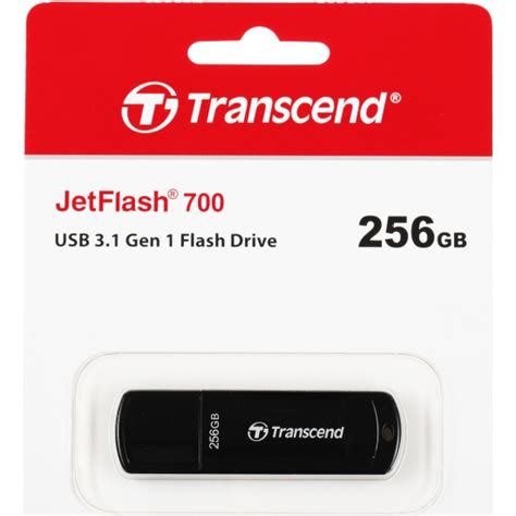 TRANSCEND 256GB JETFLASH 700 USB 3.1 GEN 1 (USB 5Gbps) FLASH DRIVE