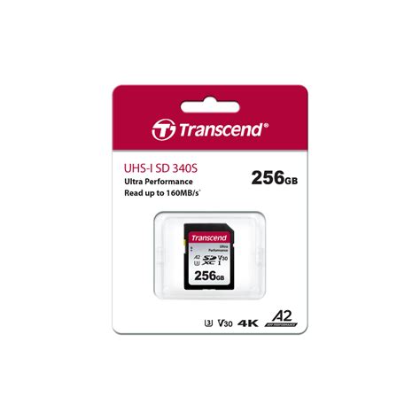 TRANSCEND 340S 256GB ULTRA PERFROMANCE MICRO SD UHS-I  U3 V30 A2 C10 - READ 160 MB/S - WRITE 125MB/S - WITH SD ADPTOR 