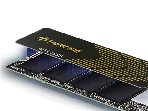 TRANSCEND 2TB MTE255S PCI-E GEN 4X4 M.2 NVMe 2280 SSD 3D NAND -7400 MB/s Read 6500 MB/s Write- Graphen Heat Spreader -1200TBW
