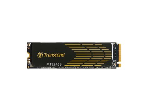 TRANSCEND 4 TB MTE245S PCI-E  GEN 4X4 M.2 NVMe 2280 SSD 3D TLC - 5300 MB/s Read 4000 MB/s Write - 2400 TBW