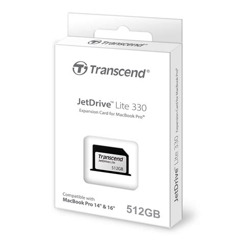 TRANSCEND 512GB JETDRIVE LITE 330 - FLASH EXPANSION CARD FOR MACBOOK PRO