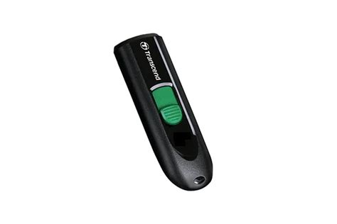 TRANSCEND 64GB JF790 USB C (5Gpbs) CAPLESS FLASH DRIVE - BLACK AND GREEN