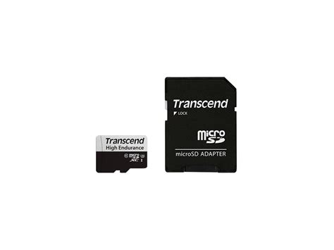 TRANSCEND 350V 64GB HIGH ENDURANCE MICRO SD UHS-I  U1 CLASS10 - READ 100 MB/S - WRITE 45MB/S - WITH SD ADPTOR 