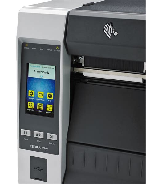 Zebra TT Printer ZT610; 4''; 300 dpi; Euro and UK cord; Serial; USB; Gigabit Ethernet; Bluetooth 4.2; USB Host; Wireless 802.11 